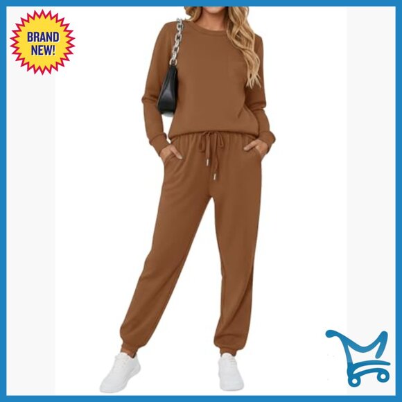 Women's Long Sleeve Sweatsuit Set, Athletic Fit, Polyester Rayon Blend - Picture 2 of 5